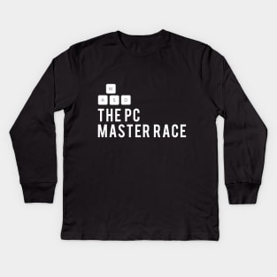 The PC Master Race For Hardcore Gamers Kids Long Sleeve T-Shirt